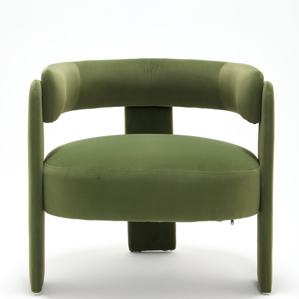 Accent Chair for Living Room, Velvet Comfy Single Sofa Chair Mid-Century Modern Armchair Wooden Legs for Bedroom Office Reading-18
