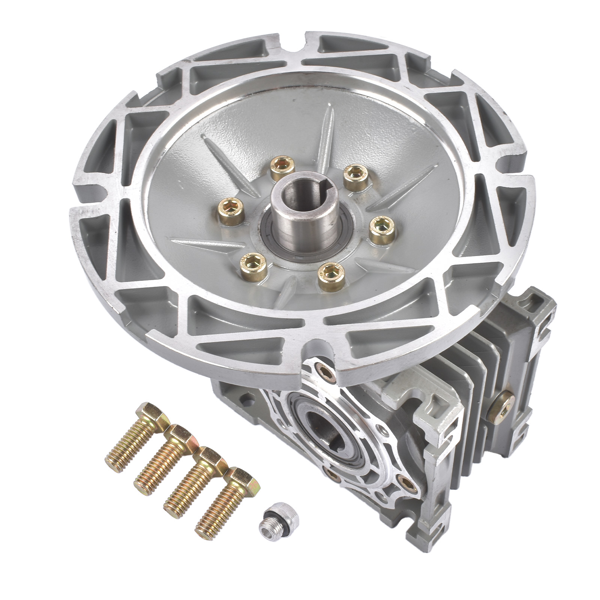 减速机 56C Flange Worm Gear Speed Reducer MRV040 10:1 1.16 HP 1750 RPM Keyed Shaft-2