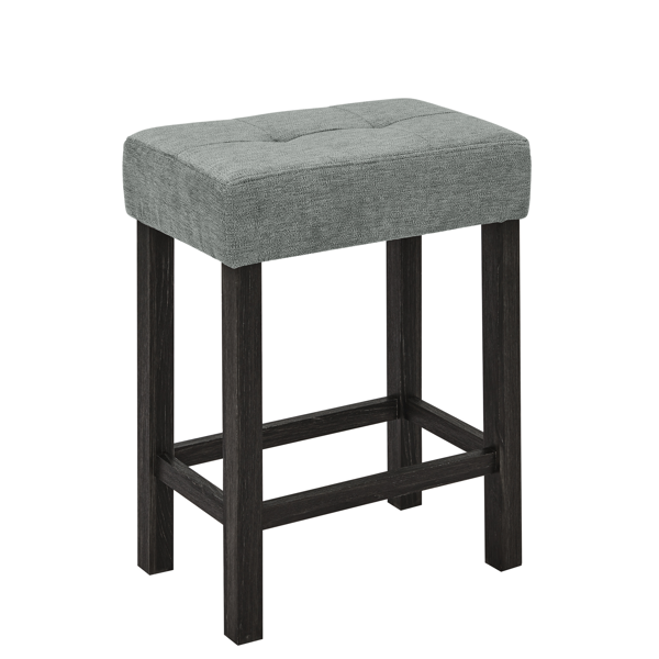 59 Inch Bar Table, Dining Table, Sofa Table with Power Outlet, 3 Upholstered Stools, 4 Piece Bar Table and Chair Set for Living Room, Dining Room, Kitchen-18