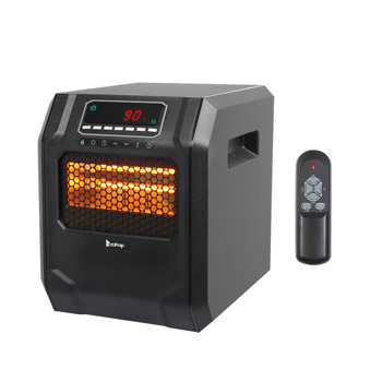 美规 120V 120V,1500W 取暖器 黑色 塑料 石英管/显示屏/配遥控器 箱体式