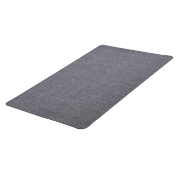 47×35.5 英寸透明 PVC 办公椅垫，防水防滑，实木地板保护垫，透明耐磨滚轮电脑椅地垫，适配实木与瓷砖地面