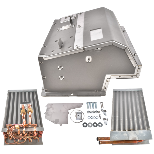 空调鼓风机及箱体套件 A/C Heater Box Assy Replacement for Kenworth W900 Air Conditioning Heater Stainless Steel-3