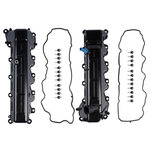 气门室盖 2X Aluminum Engine Valve Cover Fits For Jeep Commander Dodge Ram 1500 Durango 4.7L 53022139AB 53022138AB-3