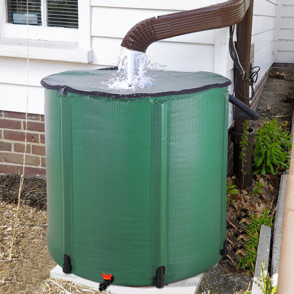【替换82714111】200gal  绿色  PVC  集雨桶-15