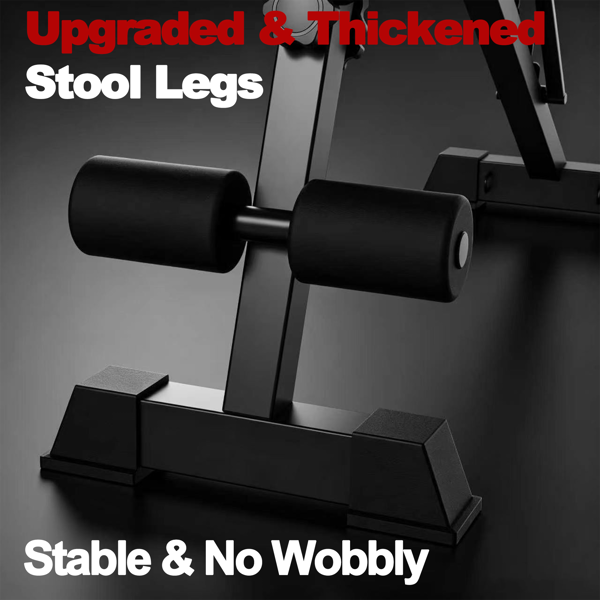 Multi-Functional Weight Bench with Pulley System and Adjustable Backrest-3