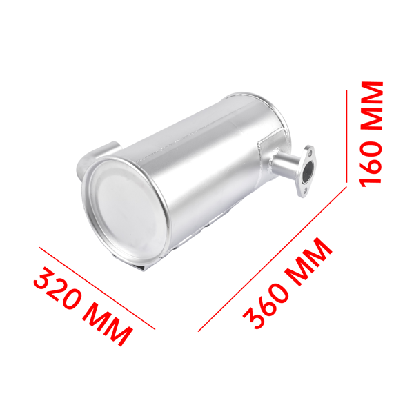 消音器 Muffler Replacement for Kubota D1703 Engine KX91-3S2 RC461‑42403, RC461‑42404, RC461‑42407-11