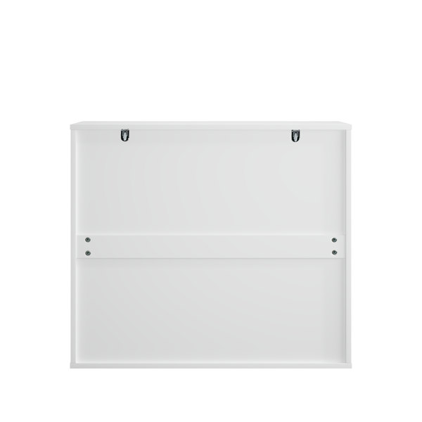 Kitchen Storage Cabinet with Double Doors, Coffee Bar Cabinet with Adjustable Shelves, Sideboard Buffet for Dining Room, Living Room or Entryway, Modern White Cupboard-27