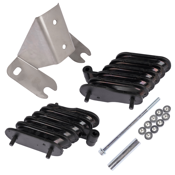 板簧减震支架 2x Bolster Springs & Wear Plate 64179-037/048 Replacement for Hendrickson Haulmaxx 460 46K-6