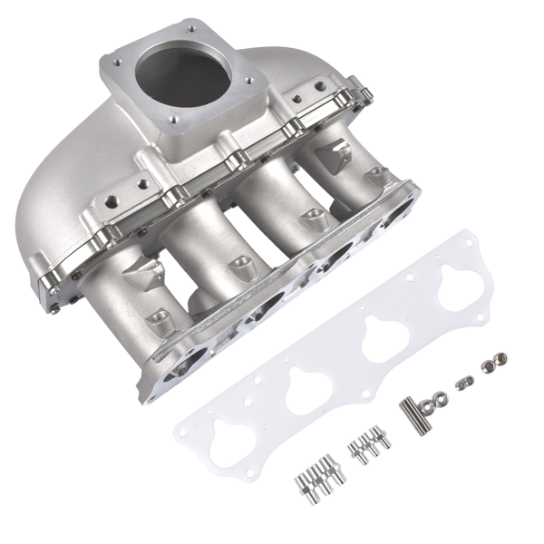 进气歧管 Silver Center Feed Racing Intake Manifold Fits for K Series K20 K24 Acura RSX Honda Civic Si-7