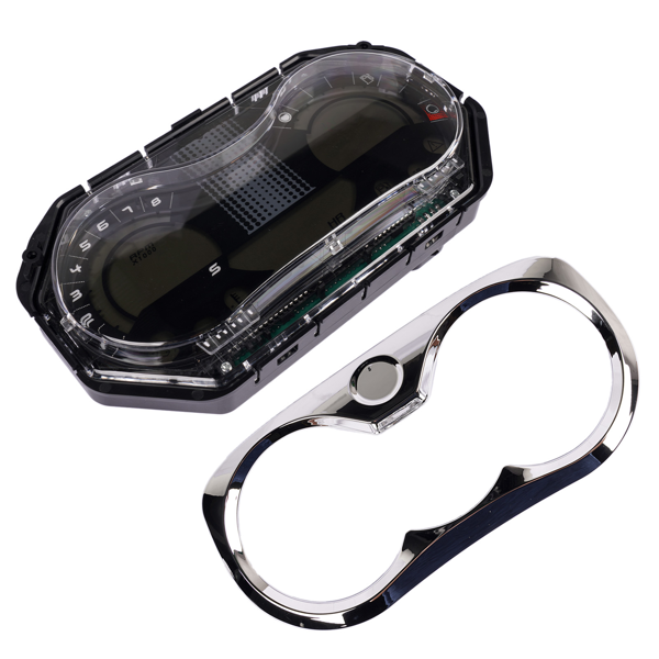 仪表总成 LCD Speedometer Gauge Cluster with Chrome Bezel Fits for Sea-Doo GTI Rental SE-5