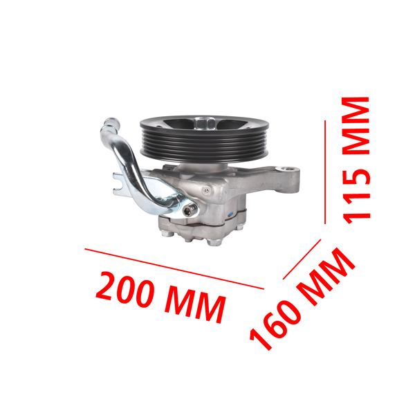 转向助力泵 Power Steering Pump with Pulley Fits for Hyundai Santa Fe 2010-12 Kia Sorento 2011-13-6
