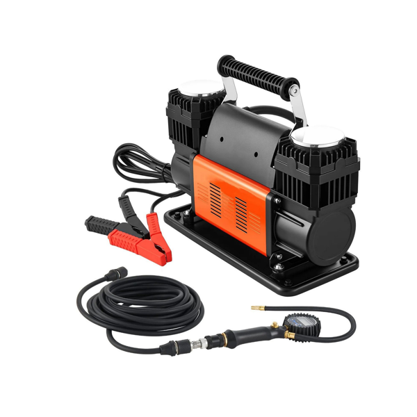 10.6CFM双缸空气压缩机，12V 150PSI重型便携式轮胎充气机，带数字压力表和适配器，适用于卡车、汽车、SUV、4x4车辆和RV的越野气泵-2