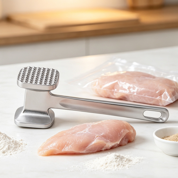 双面肉锤肉类嫩化器，适用于牛排、牛肉、鸡肉等厨房工具，肉质嫩化锤-7
