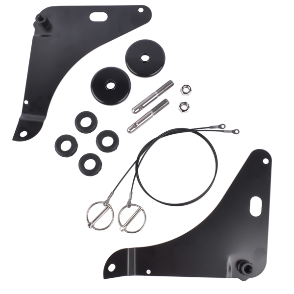 引擎盖销钉套件 Hood Pin Pins Kit Fits For 2008-2016 Dodge Challenger 3.6 5.7 6.4  82214260 82214260AB 82214260AC P5155755-6