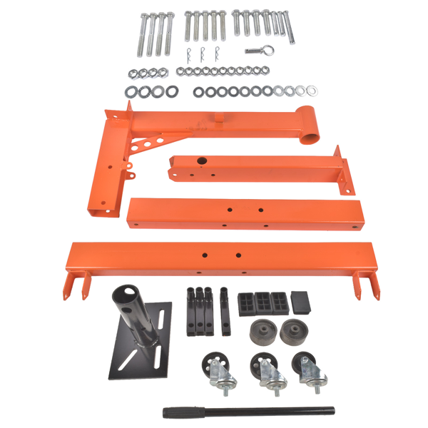 发动机维修架 1500LBS H-shaped Engine Stand Folding Motor Hoist Dolly 360° Mounting Head-5
