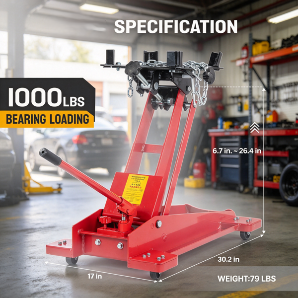 1000lb/0.45T 低位运送顶 红 100cm链条-12