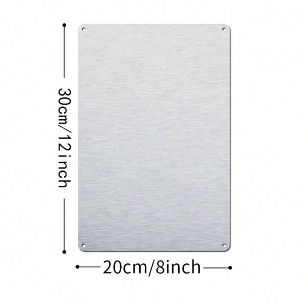 CIFbuy 复古精神病犯人收容所金属装饰牌，怀旧万圣节装饰（TikTok, temu 自提物流）-4