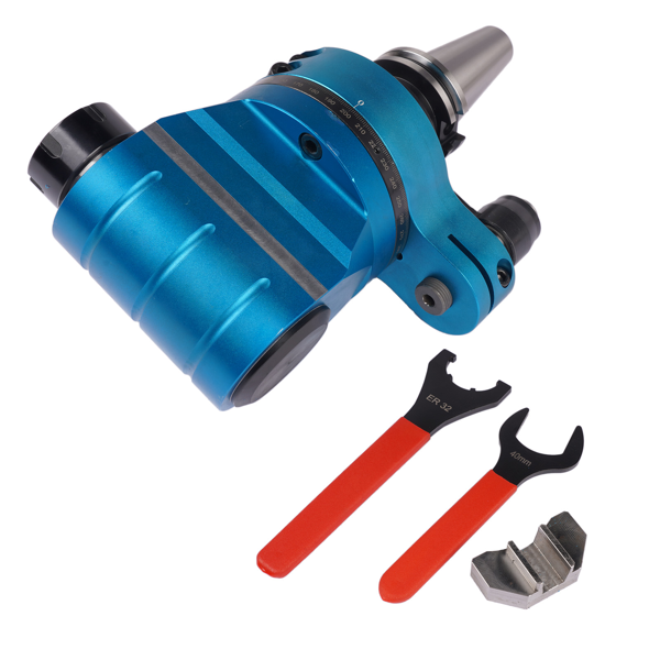 角度头 1:1 Gear Ratio CAT40 ER32 90°Fixed Angle Head Collet Chuck 3500RPM AH-CAT40–ER32-5