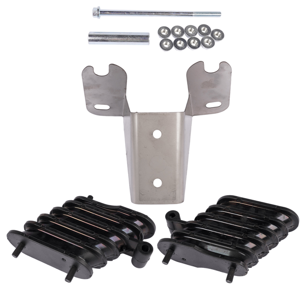 板簧减震支架 2x Bolster Springs & Wear Plate 64179-037/048 Replacement for Hendrickson Haulmaxx 460 46K-4