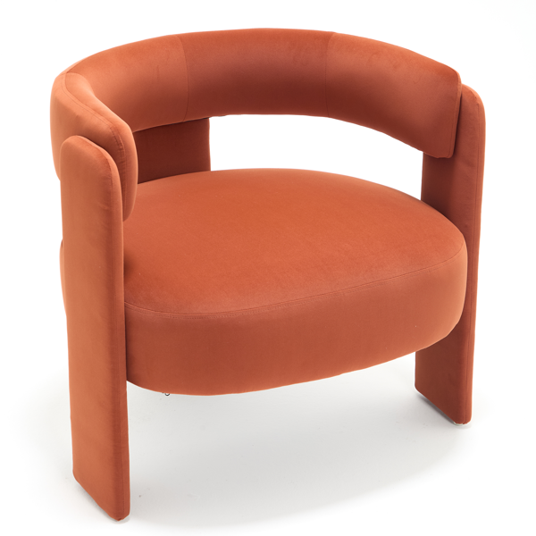 Accent Chair for Living Room, Velvet Comfy Single Sofa Chair Mid-Century Modern Armchair Wooden Legs for Bedroom Office Reading-16
