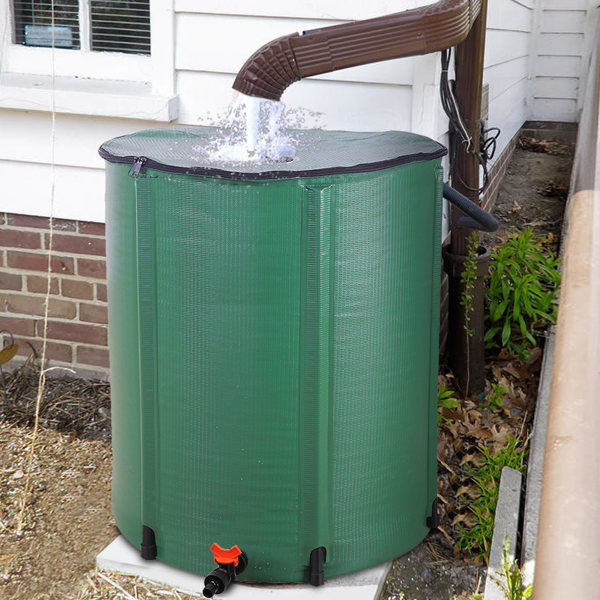 【替换26609988】66gal  绿色  PVC 可折叠 集雨桶-23