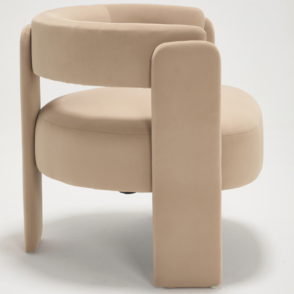 Accent Chair for Living Room, Velvet Comfy Single Sofa Chair Mid-Century Modern Armchair Wooden Legs for Bedroom Office Reading-22