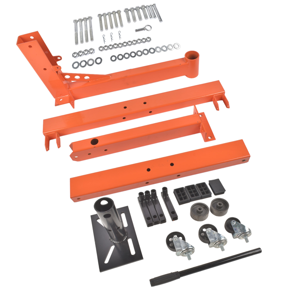 发动机维修架 1500LBS H-shaped Engine Stand Folding Motor Hoist Dolly 360° Mounting Head-7