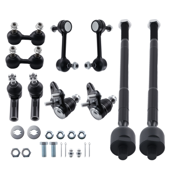 10PC Front Tie Rod End Sway Bar Link Ball Joint fit for Toyota Corolla 1996-2002