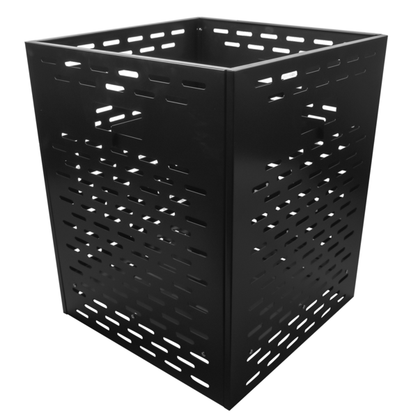 A1-焚烧桶 Burn Barrels with Bottom Board for Outside, Thick Burn Case for Yard Waste, Low Smoke Design Incinerator Drum for Paper, Leaves, Trash and Wood (21"*21"*26")-3