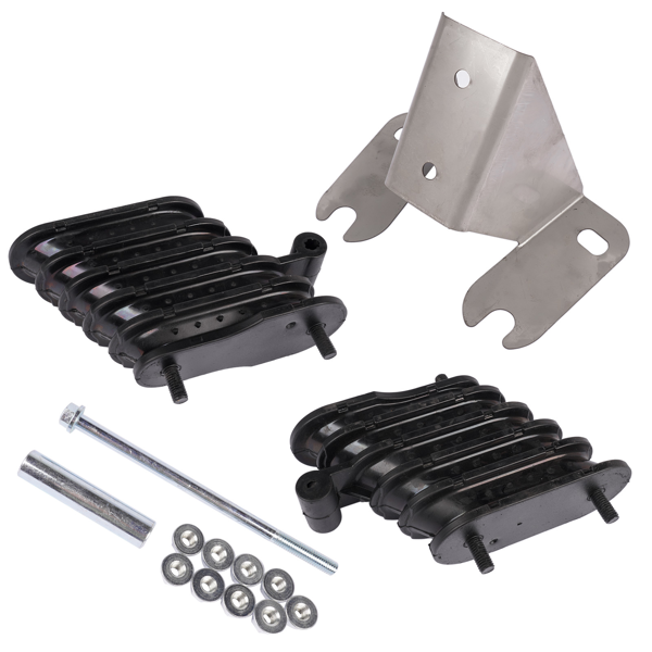 板簧减震支架 2x Bolster Springs & Wear Plate 64179-037/048 Replacement for Hendrickson Haulmaxx 460 46K-5