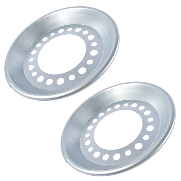 轮毂内罩 2PCS Auto Wheel Balancer Fit For 22.5-24.5" Wheel - Steer Silver 800-822 800822-7