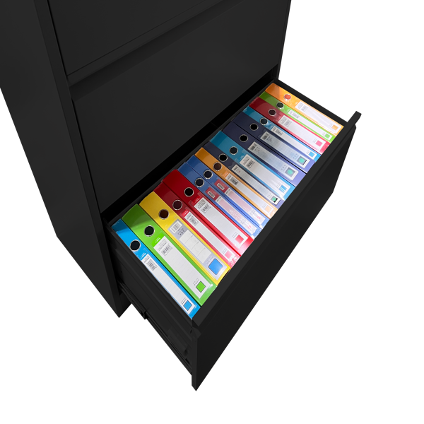 4 Drawer Lateral File Cabinet, Heavy Duty Metal Filing Cabinet, 35.4 Inch Wide Locking File Cabinet for Home Office, Space-Saving Vertical Storage with Anti-Tip Interlock, for Letter/Legal/A4 Files-16