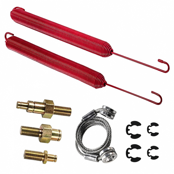 机罩弹簧 Pair Red Hood Springs L81-6009 Replacement for 08-23 Peterbilt 388 389 13-03662 1321315-AS-1