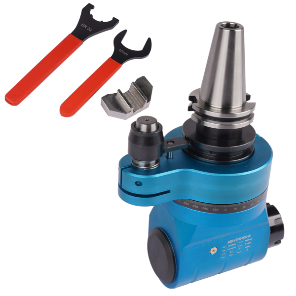 角度头 1:1 Gear Ratio CAT40 ER32 90°Fixed Angle Head Collet Chuck 3500RPM AH-CAT40–ER32-3