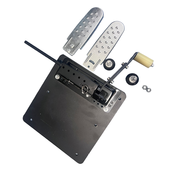 踏板 Portable Left Foot Accelerator Pedal Adj Quick Release w/ Footrest All-Metal-6