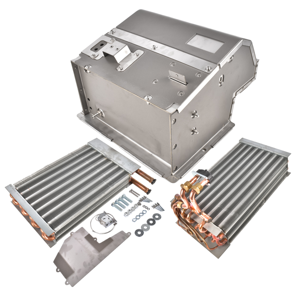 空调鼓风机及箱体套件 A/C Heater Box Assy Replacement for Kenworth W900 Air Conditioning Heater Stainless Steel-7