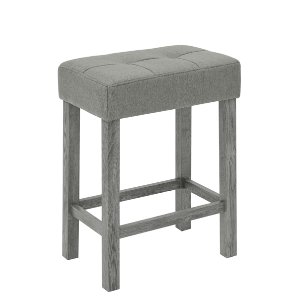 59 Inch Bar Table, Dining Table, Sofa Table with Power Outlet, 3 Upholstered Stools, 4 Piece Bar Table and Chair Set for Living Room, Dining Room, Kitchen-17