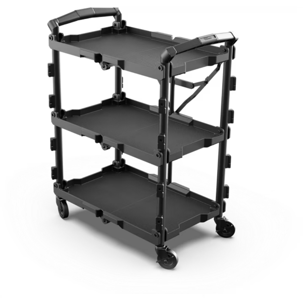 新款可折叠多功能收纳手推车，黑色-1