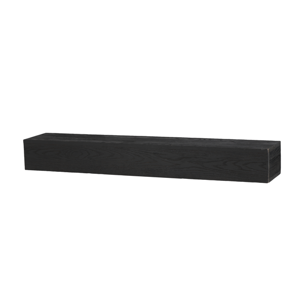 48'' Fireplace Mantel Western Red Cedar Wall-Mounted & Floating Shelf for Home Decor Textured Wood Grain Surface-12