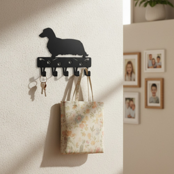 CIFbuy 复古腊肠犬金属墙饰 防锈铝铁板画 适用于客厅、走廊、家庭办公室 乡村风动物装饰 狗狗爱好者礼物（TikTok, temu 自提物流）