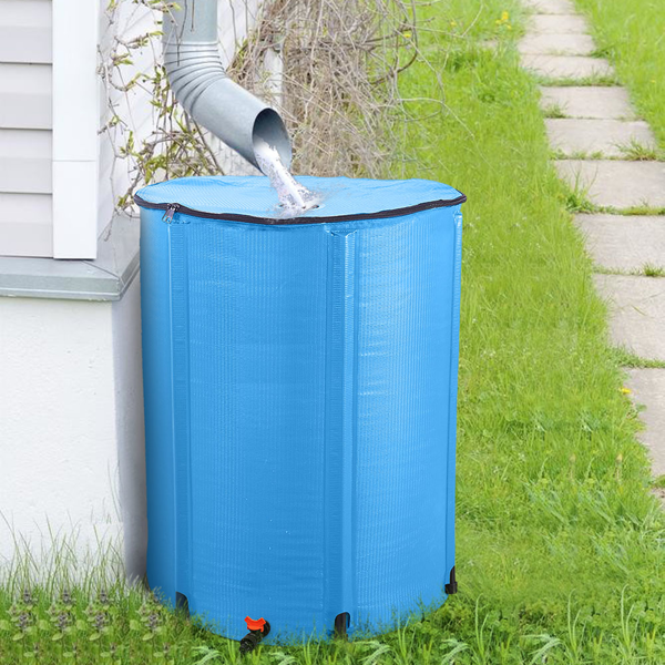 【替换57603278】100gal  蓝色  PVC 可折叠 集雨桶-6
