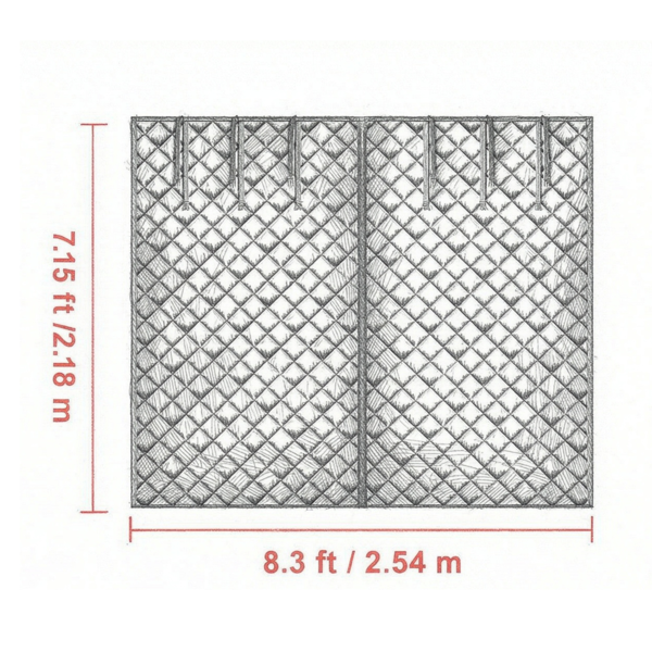 车库门隔热套件8 x 7英尺磁性隔热门帘300D牛津织物重型加重底-4