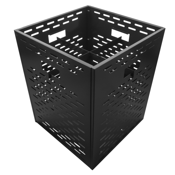 A1-焚烧桶 Burn Barrels with Bottom Board for Outside, Thick Burn Case for Yard Waste, Low Smoke Design Incinerator Drum for Paper, Leaves, Trash and Wood (21"*21"*26")-4