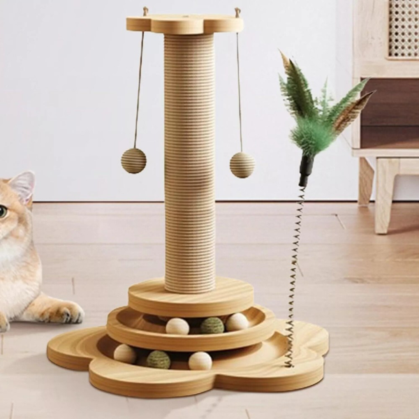 实木猫玩具转盘-6