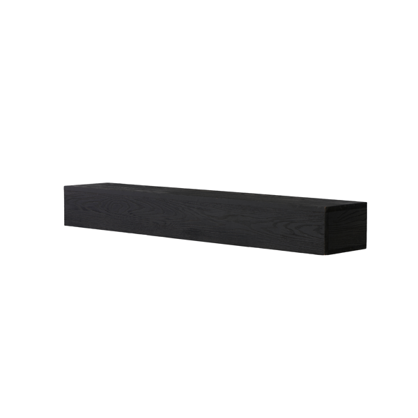 48'' Fireplace Mantel Western Red Cedar Wall-Mounted & Floating Shelf for Home Decor Textured Wood Grain Surface-11