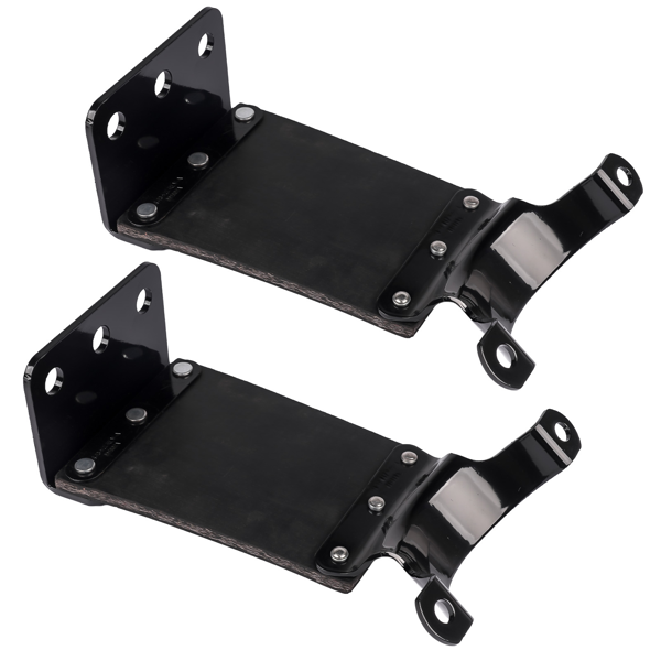 排气支架套件 Black 2 Pk Heavy Duty Exhaust Bracket Kit fits for Automann 562.U75846, PTR-14-13846-7