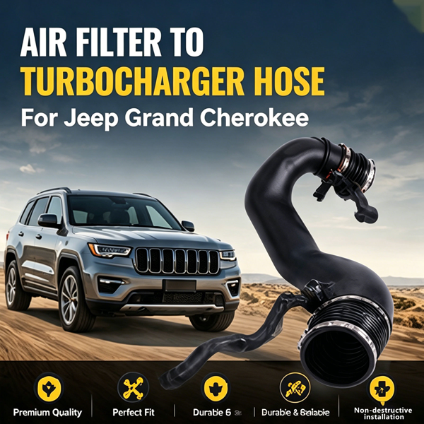 适用于 Jeep 大切诺基 3.0 柴油版（2005-2010年）的发动机进气软管 (53013672AE)-5