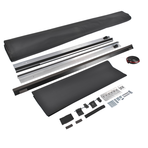 后斗卷帘 Rear Roll-Up Tonneau Cover Vinyl Fits for Hyundai Santa Cruz Pickup 2.5L 2022-2026 Black-2