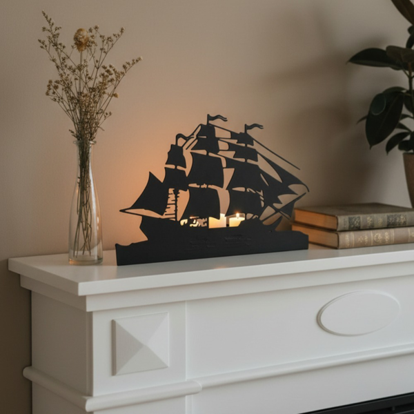 CIFbuy 现代铁艺鹿角烛台 极简风格农舍风蜡烛架 乡村风家居装饰 适用于茶几与壁炉架 優雅婚禮餐桌中心飾品 獨特禮物——節慶季裝飾，適用於聖誕派對與節日聚會（TikTok, temu 自提物流）-4