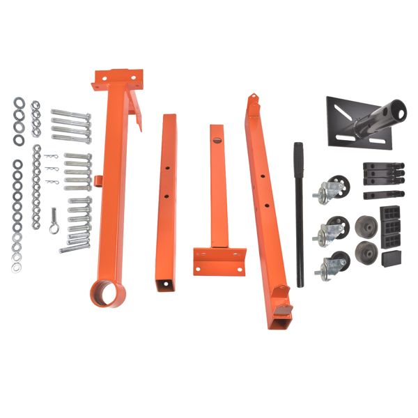 发动机维修架 1500LBS H-shaped Engine Stand Folding Motor Hoist Dolly 360° Mounting Head-3